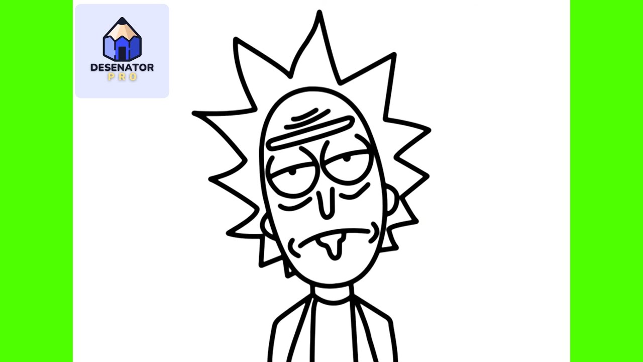 Cum Să Îl Desenezi Pe RICK Din Rick Și Morty | Usor Pas cu Pas Tutorial pentru Incepatori