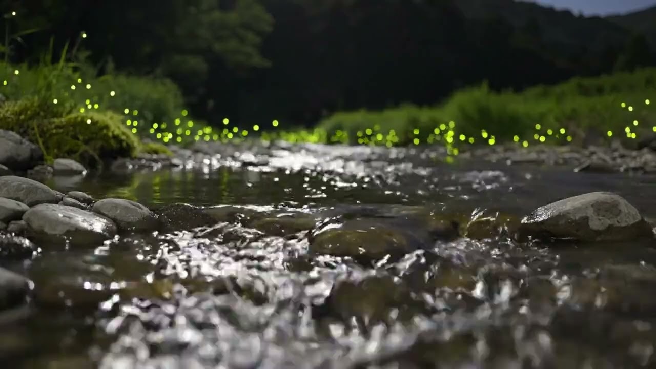 Calm Forest Morning with River Flow and Birdsong for Sleep and Productivity