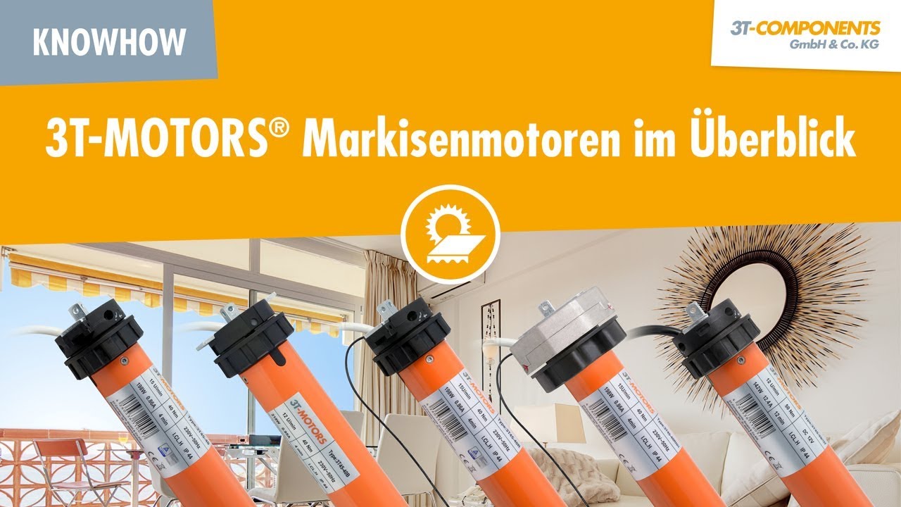 Markisenmotoren im Überblick 3T-MOTORS