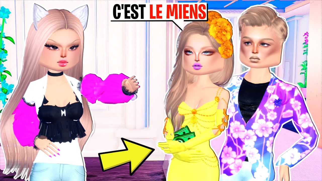 Cette FILLE RICHE est AMOUREUSE de Mon FR&Egrave;RE sur Dress to Impress !!
