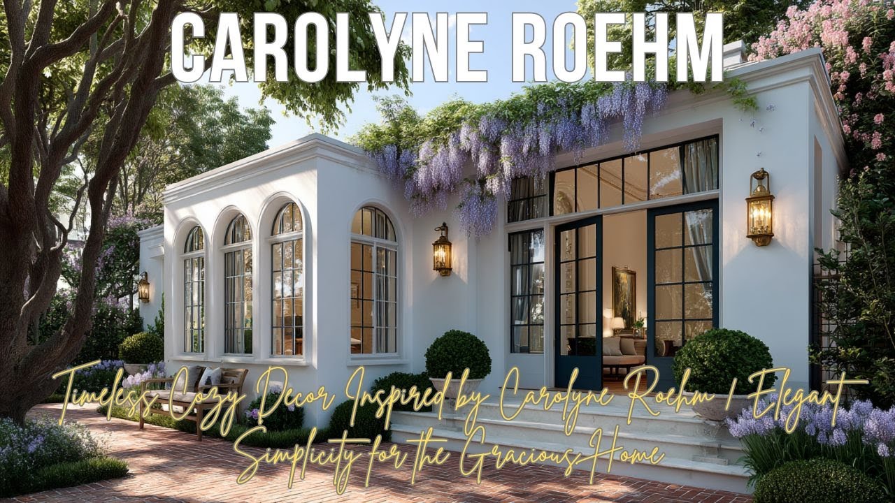 Timeless Cozy Decor Inspired by Carolyne Roehm | Elegant Simplicity for the Gracious Home