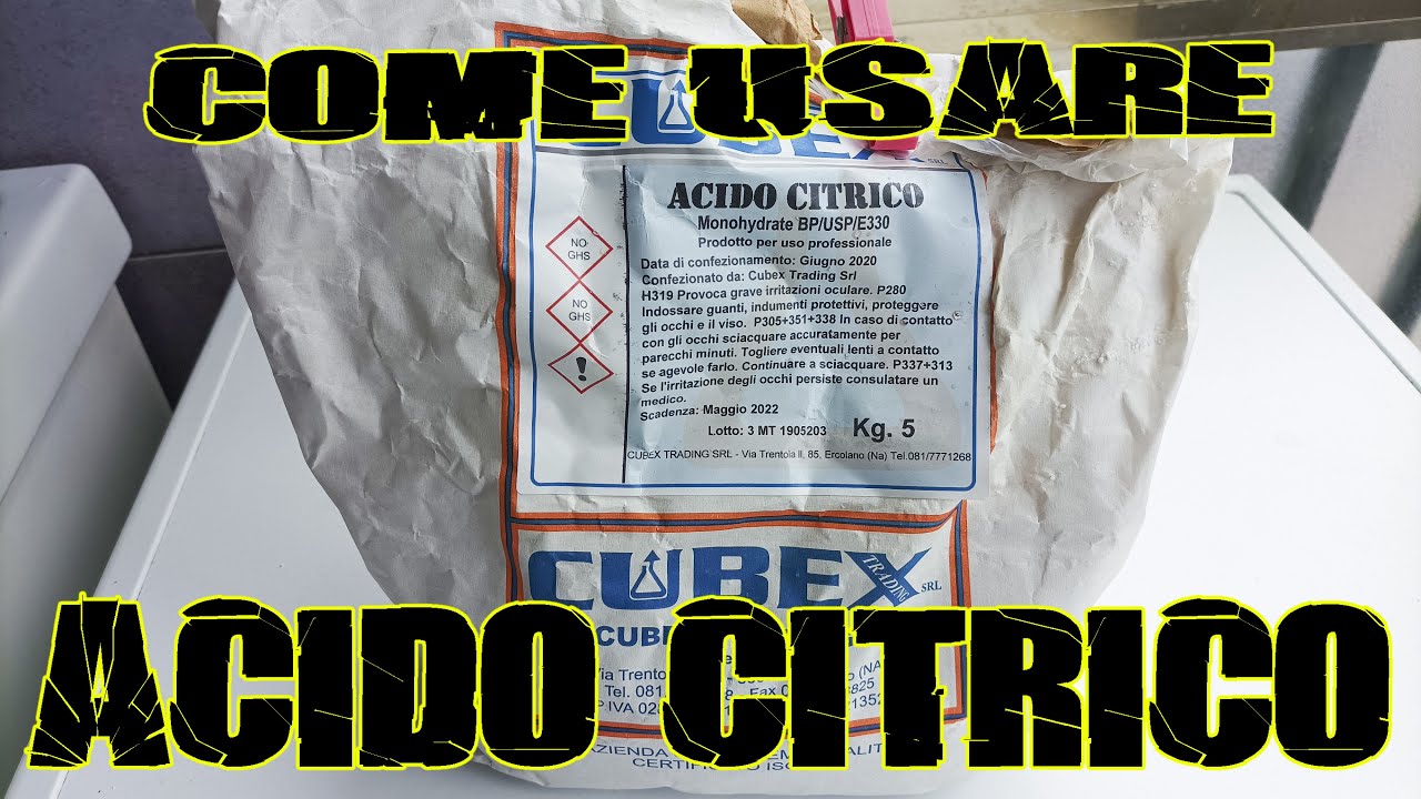 Come usare l'acido citrico in casa come ammorbidente, brillantante ed anticalcare