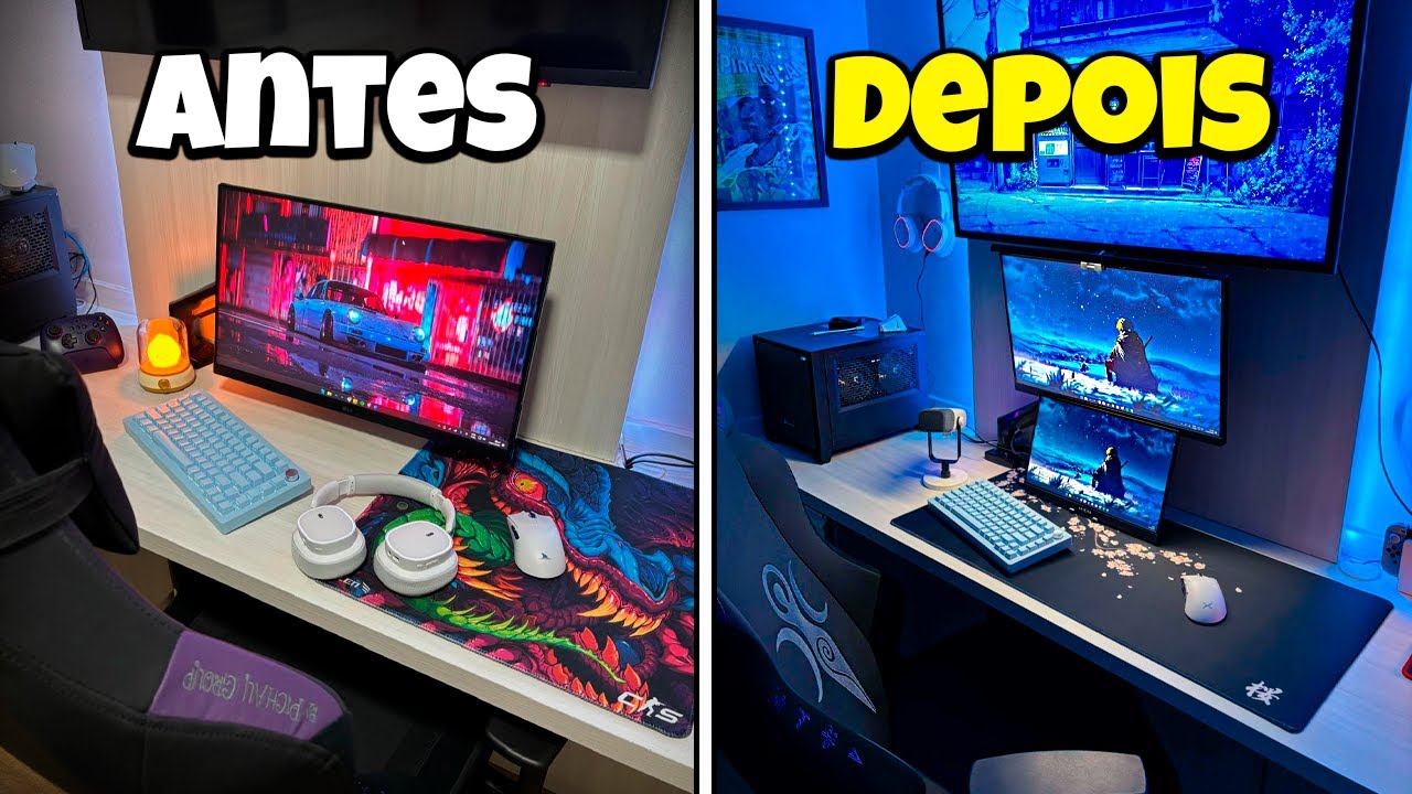 Transformei meu Setup de Madrugada e Ficou Muito BOM!