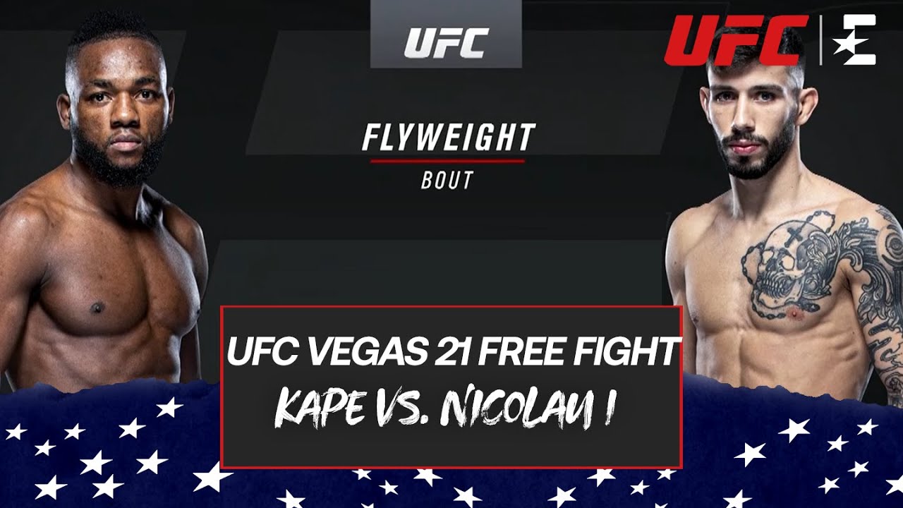 UFC Free Fight | MANEL KAPE en MATHEUS NICOLAU vochten DRIE JAAR geleden ook al in LAS VEGAS
