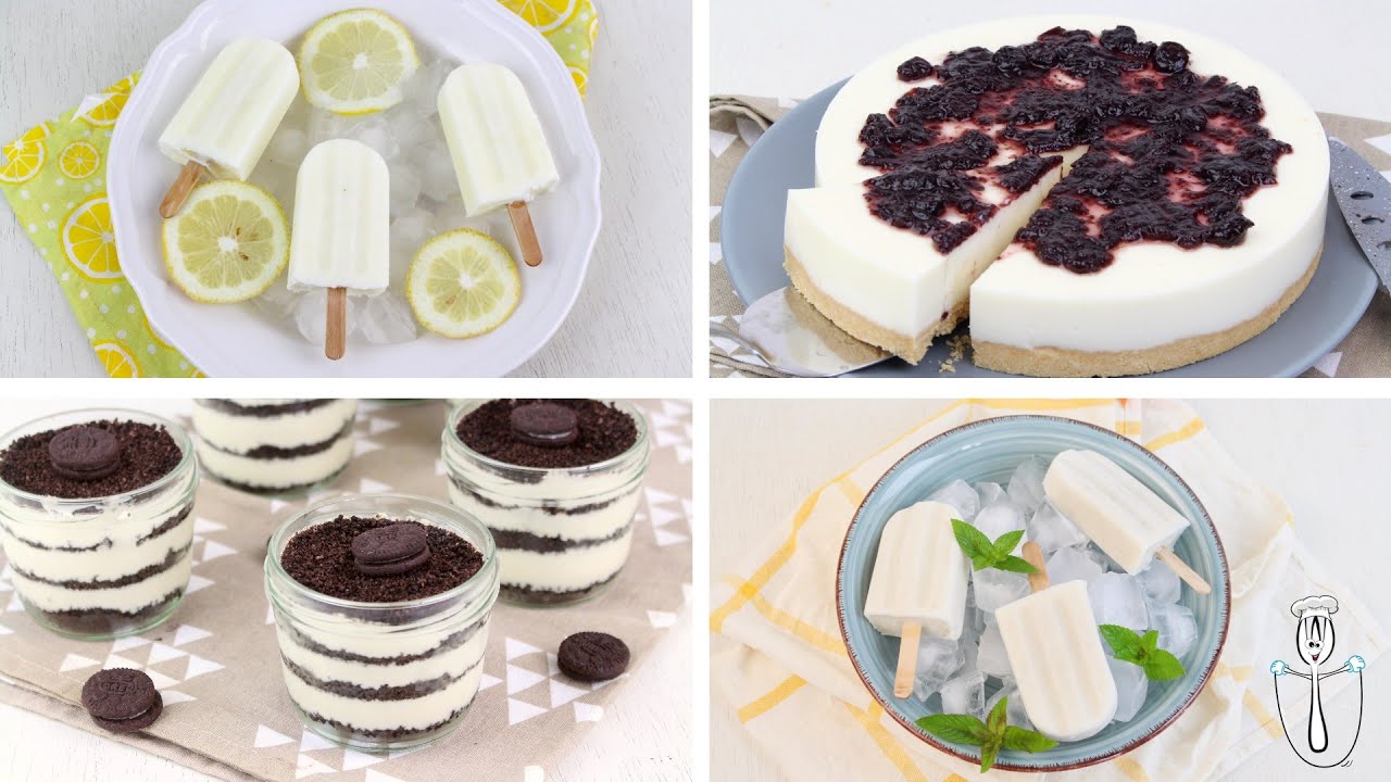 🍰4 POSTRES faciles y fresquitos con THERMOMIX🍰 | Recetas para verano