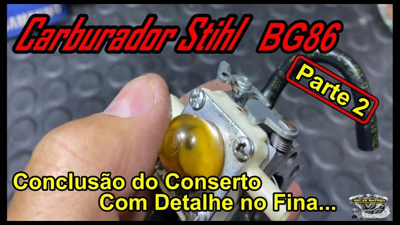 Carburador Soprador Stihl BG86: Zama C1M . Se Aplica Também a FS85/55   (Complicação no Final)