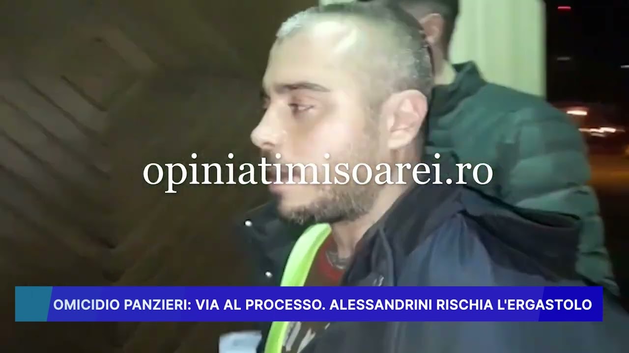 OMICIDIO PANZIERI: VIA AL PROCESSO, ALESSANDRINI RISCHIA L' ERGASTOLO