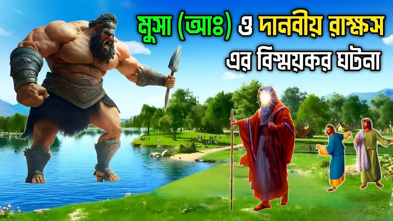 মুসা আঃ ও এক দানবীয় রাক্ষসের বিস্ময়কর ঘটনা || মুসা আঃ কেন ৪০ বছর বন্দী ছিলেন || Islamic Story