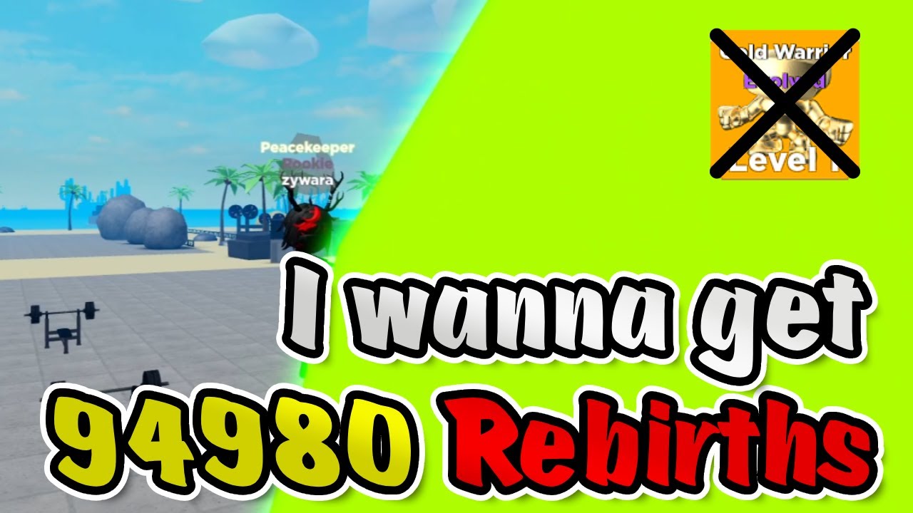 Road to 94980 #1:  I wanna get 94980 rebirths | Muscle Legends Roblox