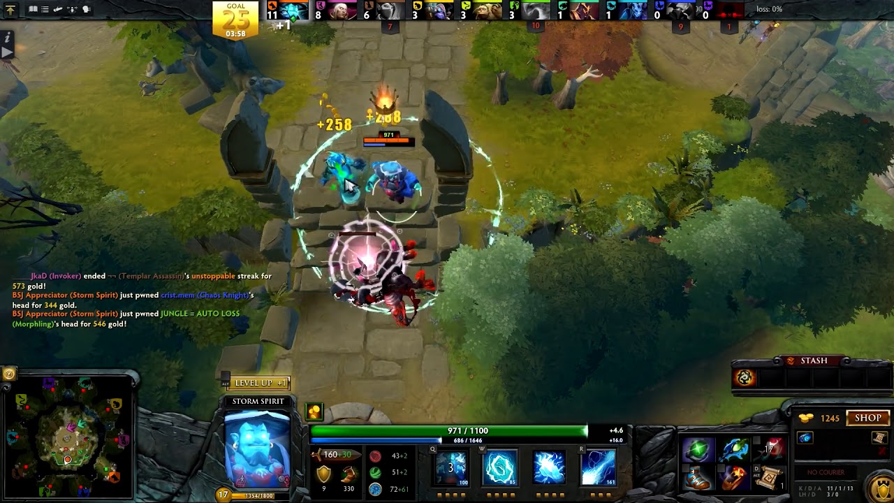 Dota 2 Overthrow - Storm Spirit | CHI LONG QUA (2)