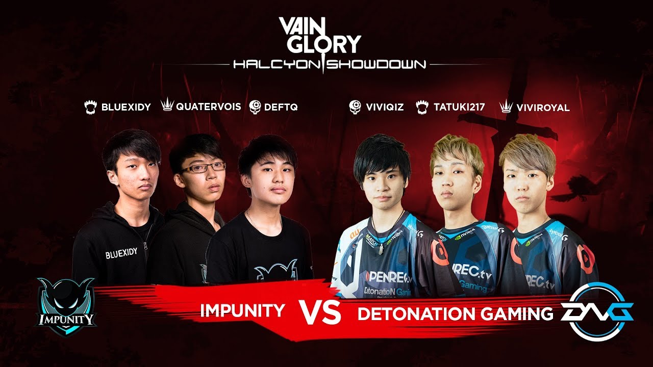 Vainglory Halcyon Showdown &bull; Impunity (Southeast Asia) Vs Detonation Gaming (East Asia)