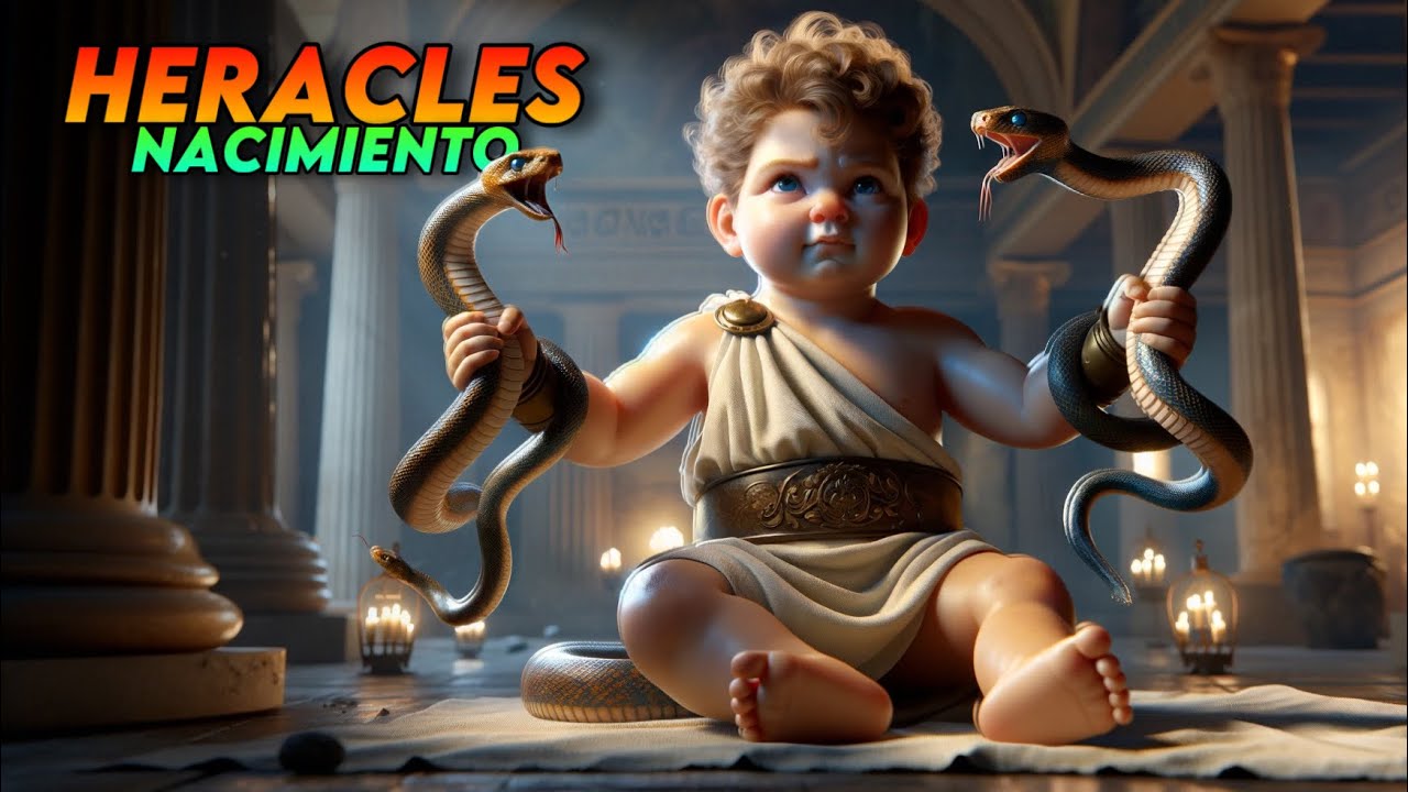 El nacimiento de Heracles, el semidi&oacute;s m&aacute;s famoso de la Mitolog&iacute;a Griega.