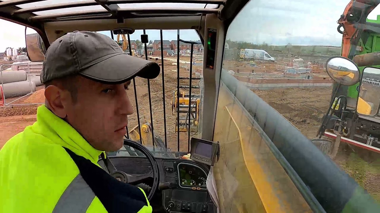 Telehandler driving at work Time lapse Vlog ep #24