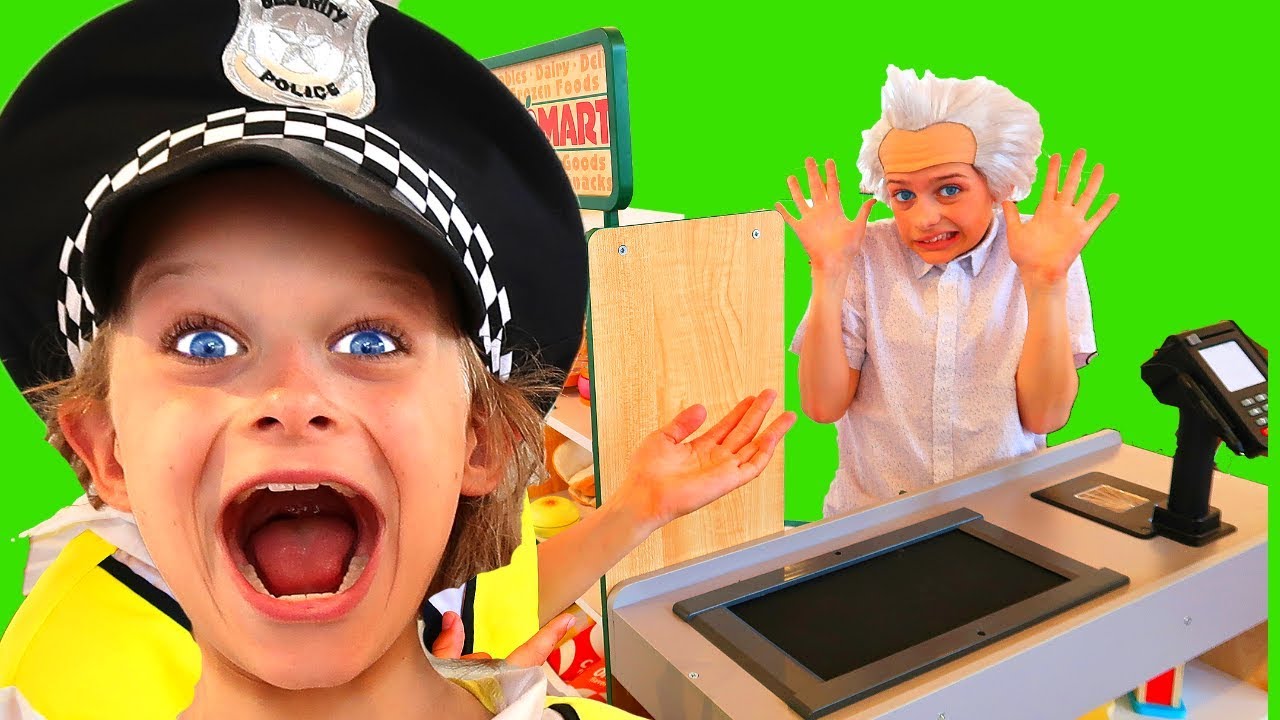 Grandpa Sockie Grocery Store Health Inspector | Pretend Play