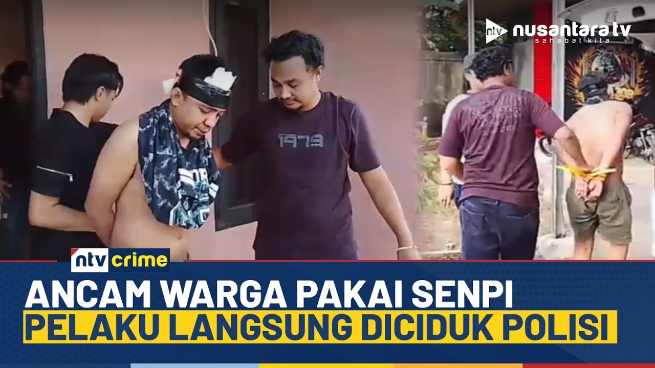 Dramatis! Detik-detik Polisi Gerebek Pemuda di Lampung, Sempat Ancam Warga Pakai Senpi | NTV CRIME