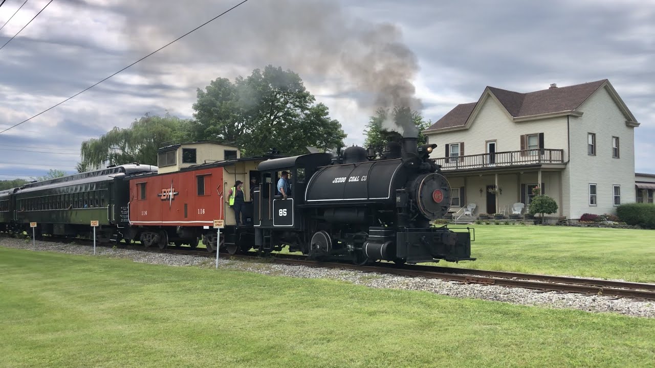 Steam Locomotive Last Run Of Year!  Steam Train Rid & Chase In Lebanon Ohio. Coal Burning Locomotive