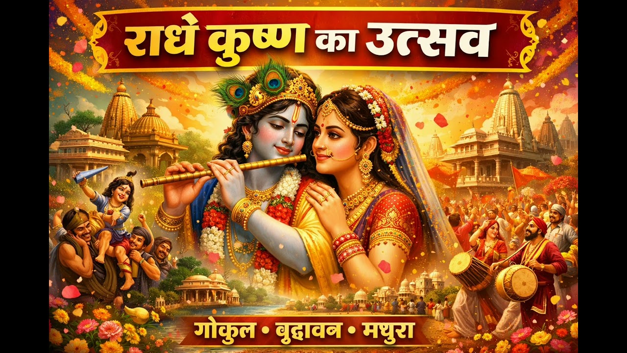 राधे कृष्ण का उत्सव | गोकुल वृंदावन मथुरा भक्ति गीत | Radhe Krishna Bhajan 2026