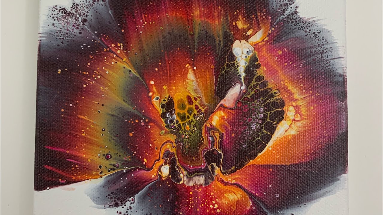 (301) Spiral Flower Dip! Fluid Art Technique