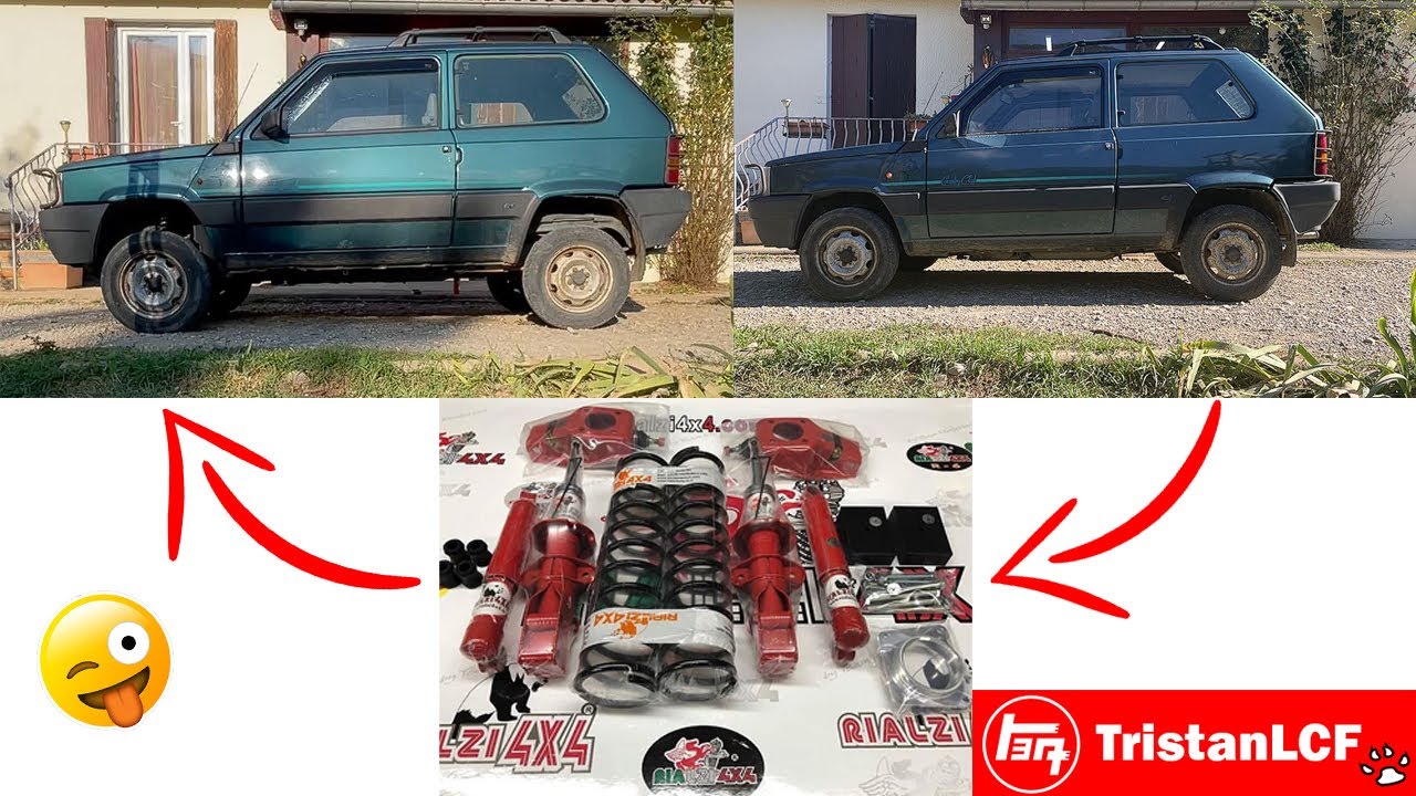 réhausse arriere rialzi fiat panda 4x4
