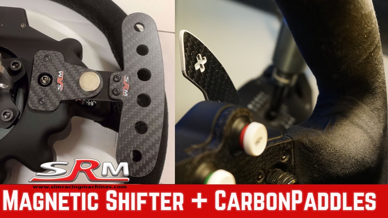 SRM Magnetic Shifter + Carbon Paddles mit Fanatec BMW Lenkrad