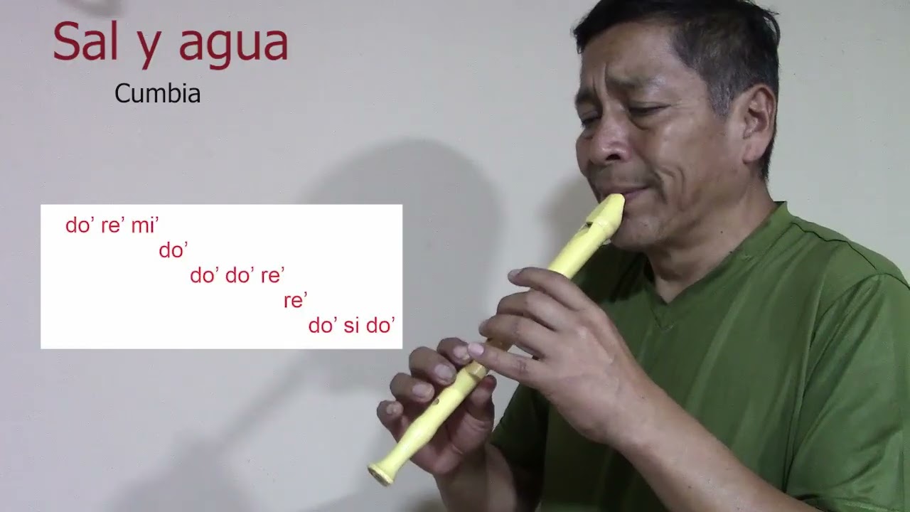 SAL Y AGUA Cumbia en Flauta dulce