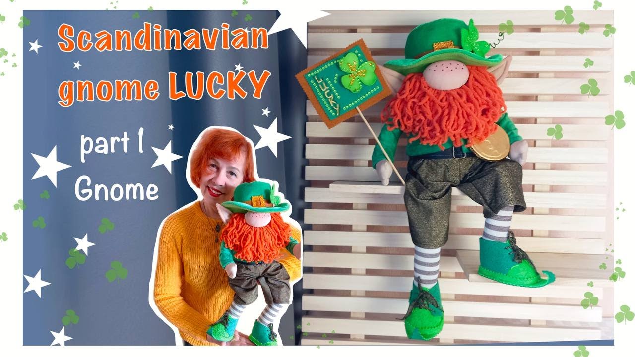 Gnome Lucky Leprechaun gnome scandinavian lucky gnome St. Patrick's Day decoration and gift idea DIY