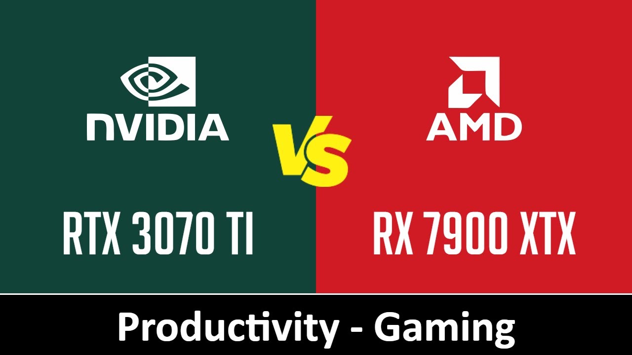 nVidia GeForce RTX 3070 Ti vs AMD Radeon RX 7900 XTX - Productivity & Gaming (Core i9 13900K)