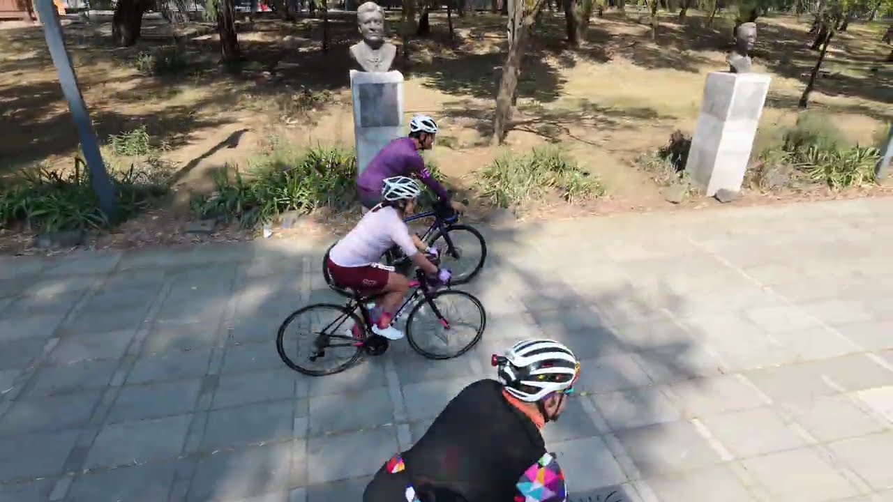 bajando del Lago de Chapultepec