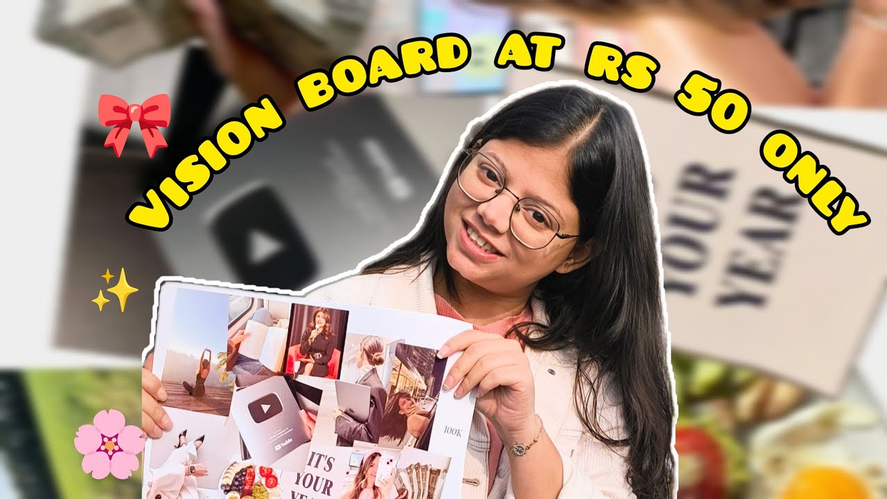 How to make vision board at rs 50 only 🤯| dreams don't need money ✨ #visionboard 