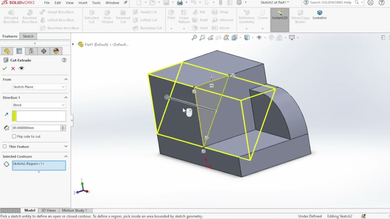 SolidWorks Beginner Exercise 30 in Tamil | CAD Modeling Tutorial