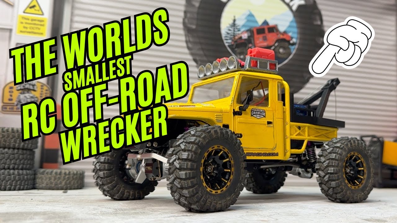 The Worlds smallest RC Off-Road Wrecker TRX4m Injora IR40 with working winch