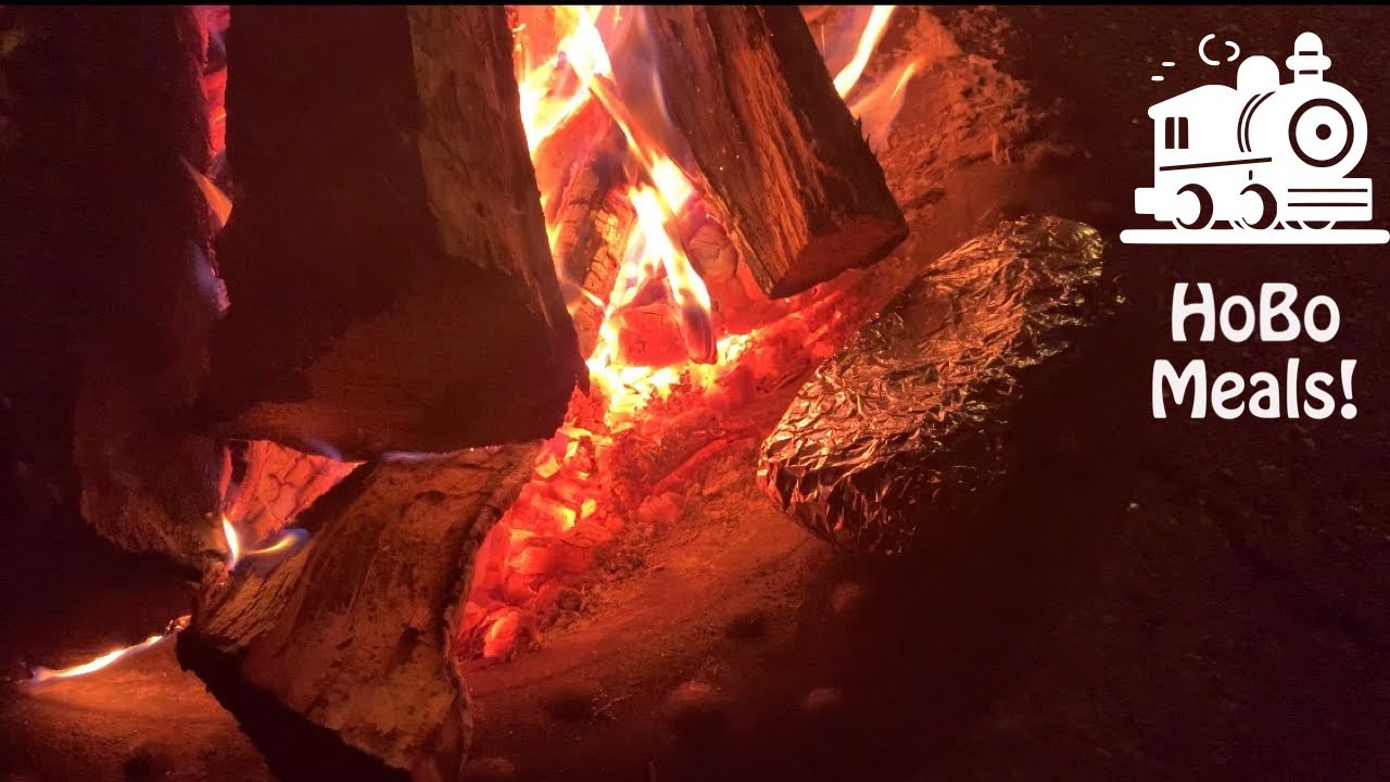 Making A HoBo Meal In A Fire Pit