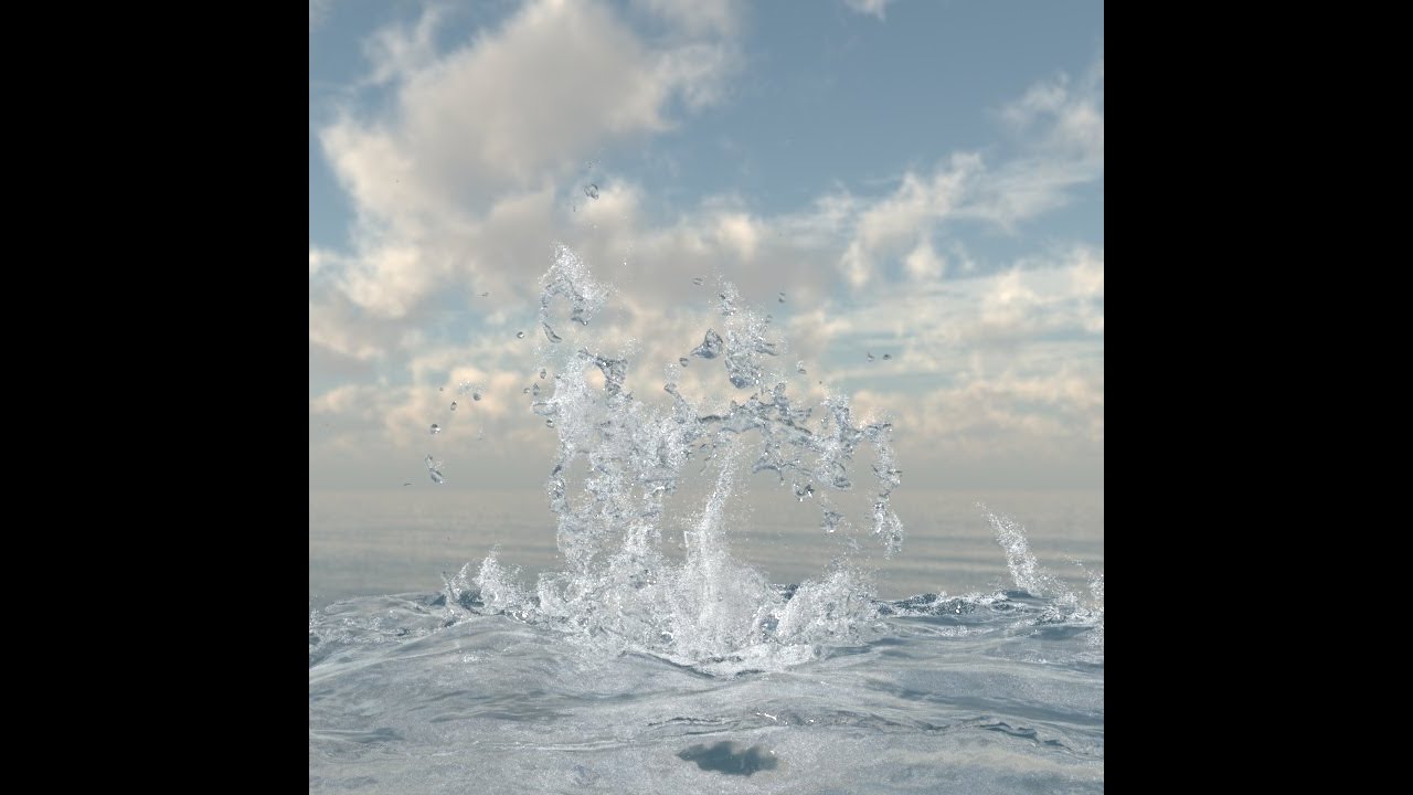 Maya Bifrost Liquid - water splash (foam)