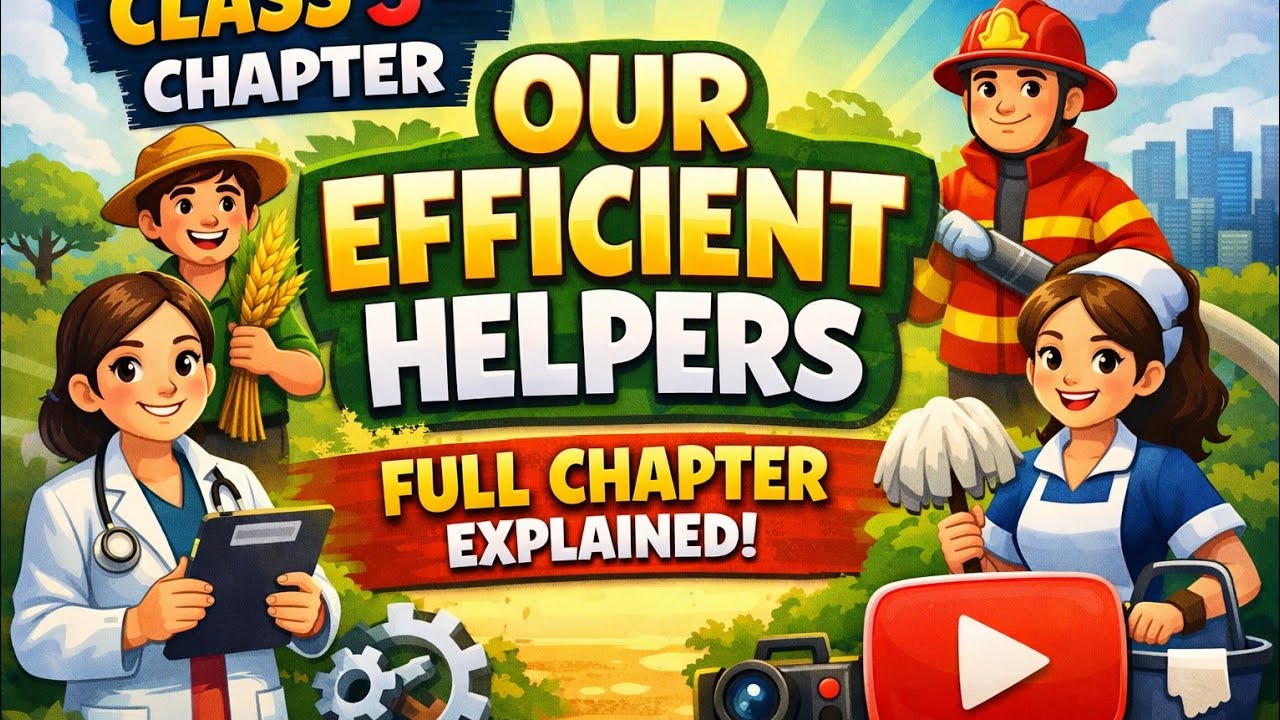 Booster series class-5th chapter-3 our efficient helpers - quick revision 🧠✍️#study#students 