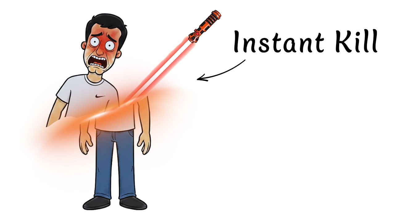 What Getting Killed by A Lightsaber Would Really Feel Like