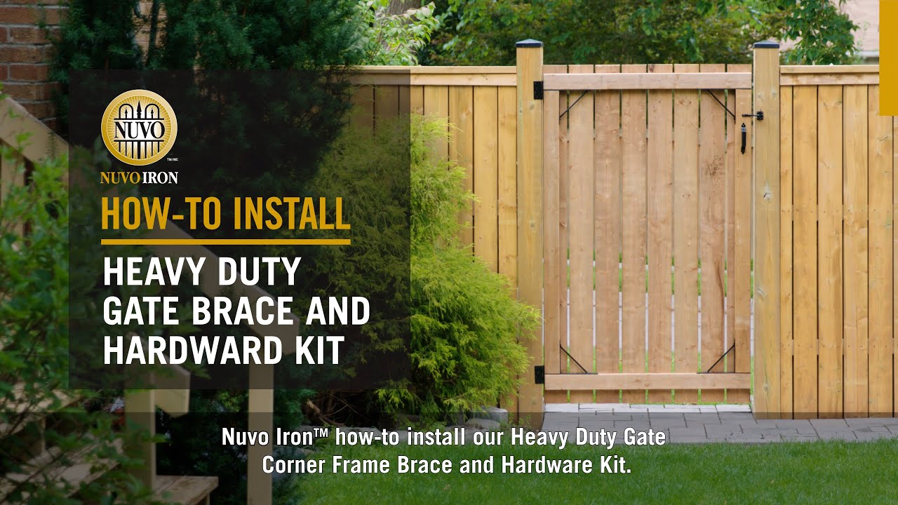 How-to Install: Heavy Duty Gate Corner Frame Brace & Hardware Kit (HGCBHK01) | Nuvo Iron