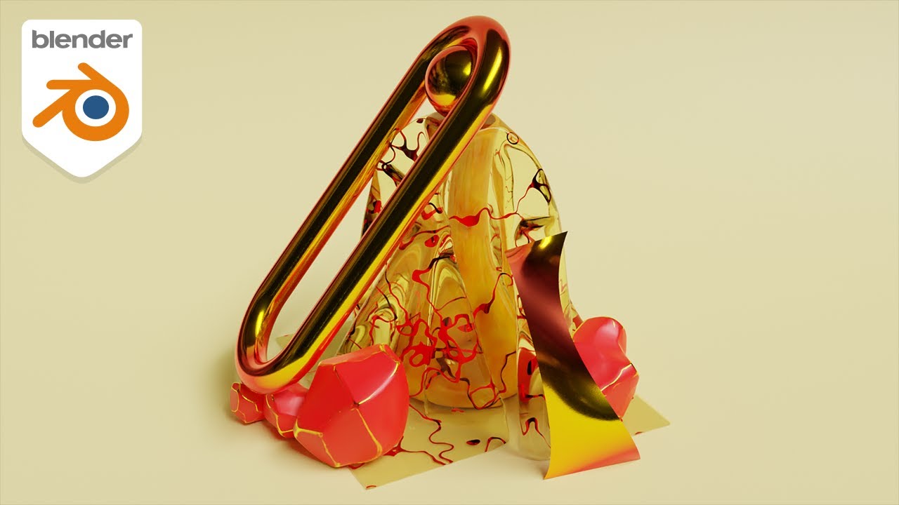 How to create an ABSTRACT ART scene in Blender 2.83 [Tutorial]