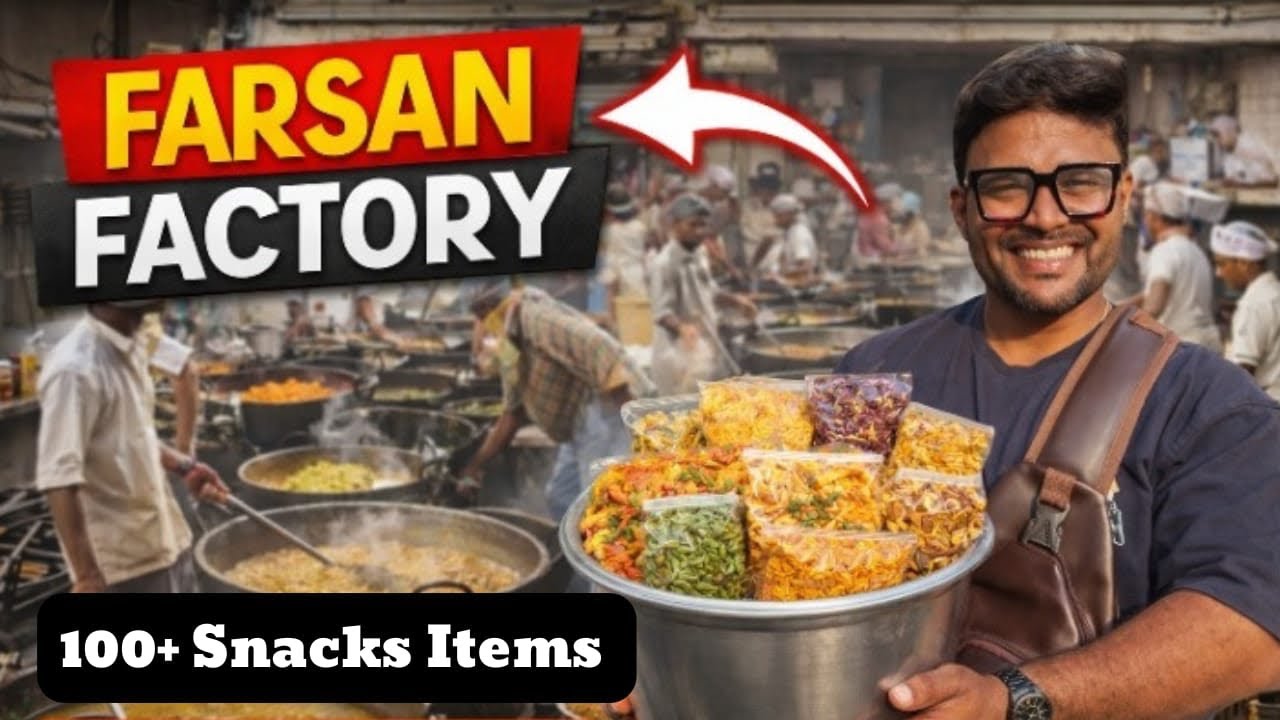 मुंबईतील Best farsan factory | sanjay food गोरेगाव East | 100+ unique sancks #food #factory 