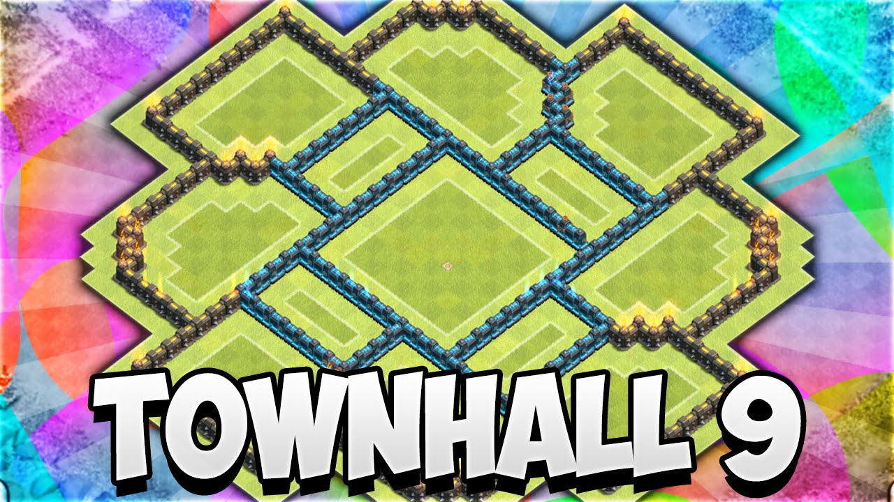 Clash of Clans - Townhall 9 (TH9) Farming Base! - Second Air Sweeper