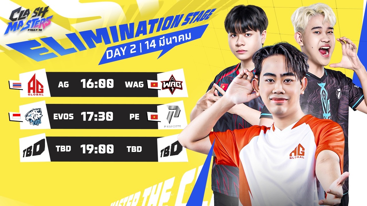🔴 [TH] Free Fire Clash Masters SEA 2026 Spring - รอบ Elimination Stage Day 2