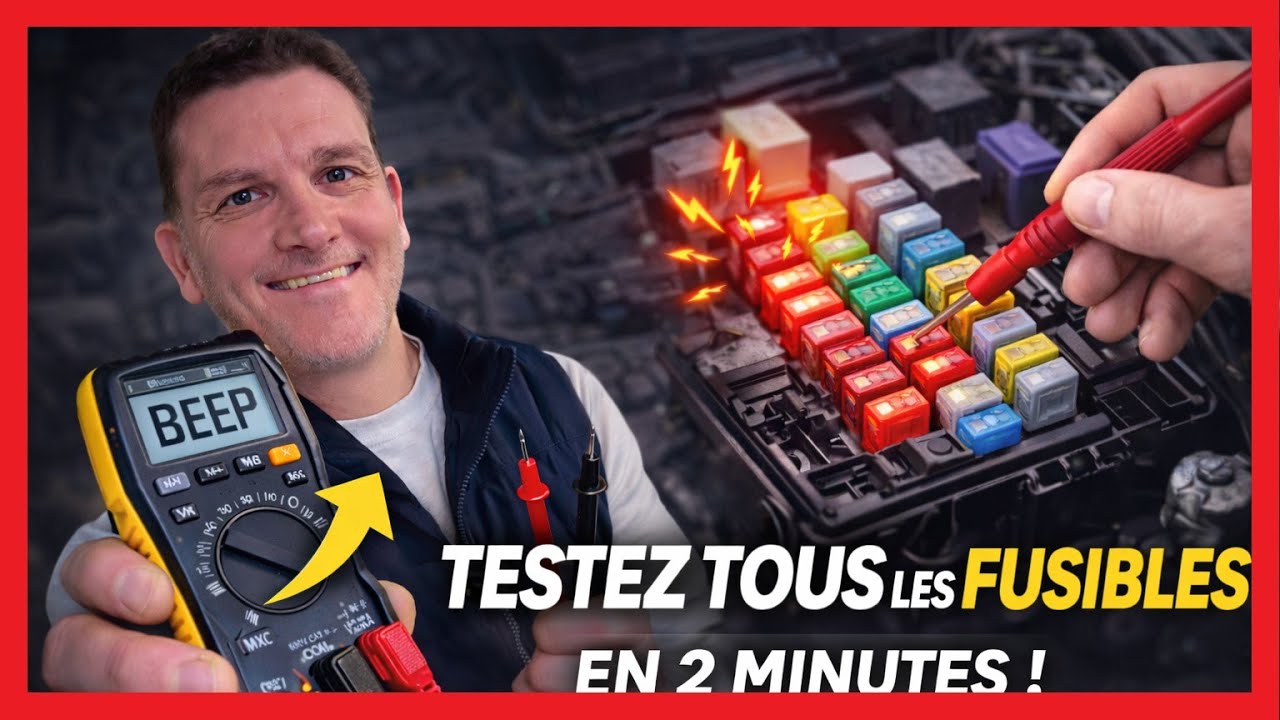 Tester TOUS les fusibles d’une voiture en 2 minutes (avec un multimètre)