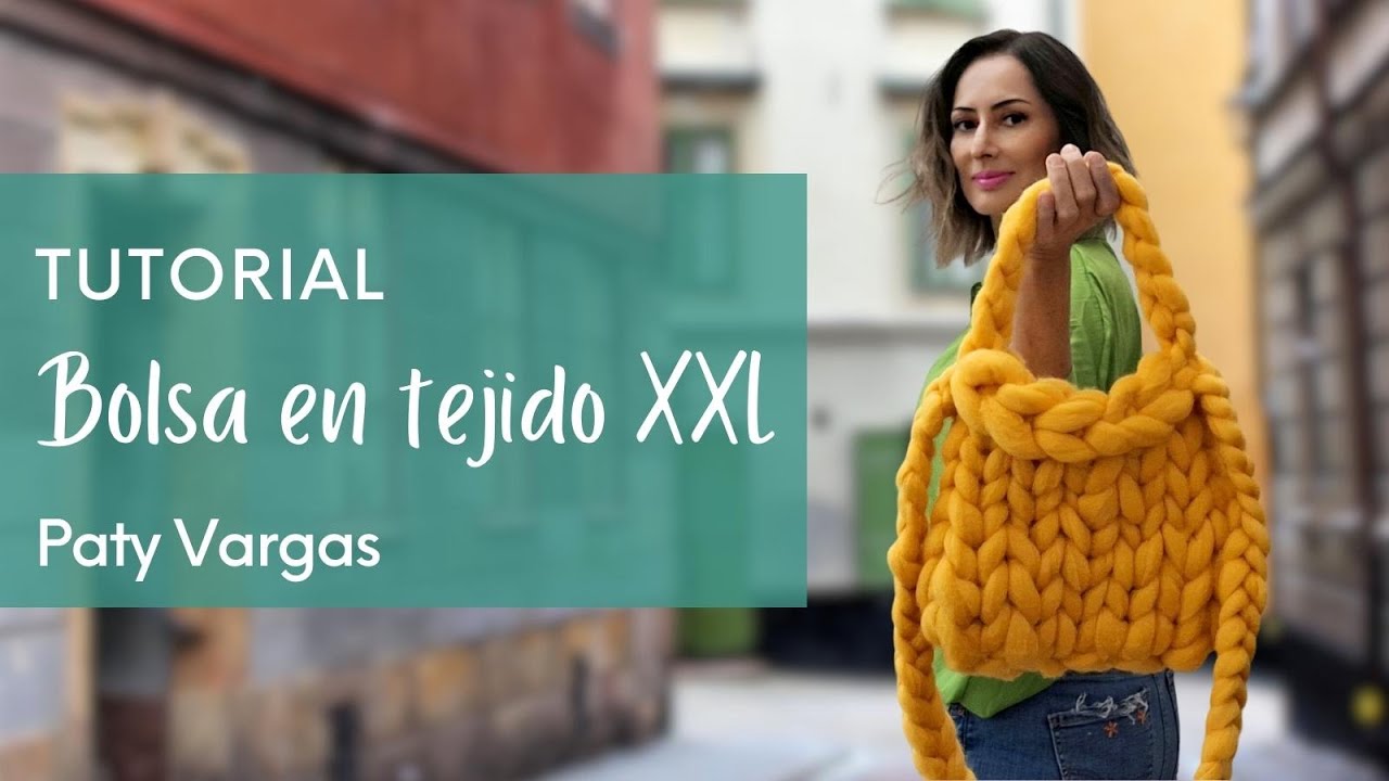 Cómo tejer una bolsa a mano (tutorial de bolso en tejido XXL)