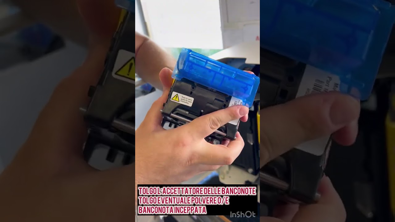 Pulizia o rimozione banconota inceppata Cashmatic 660