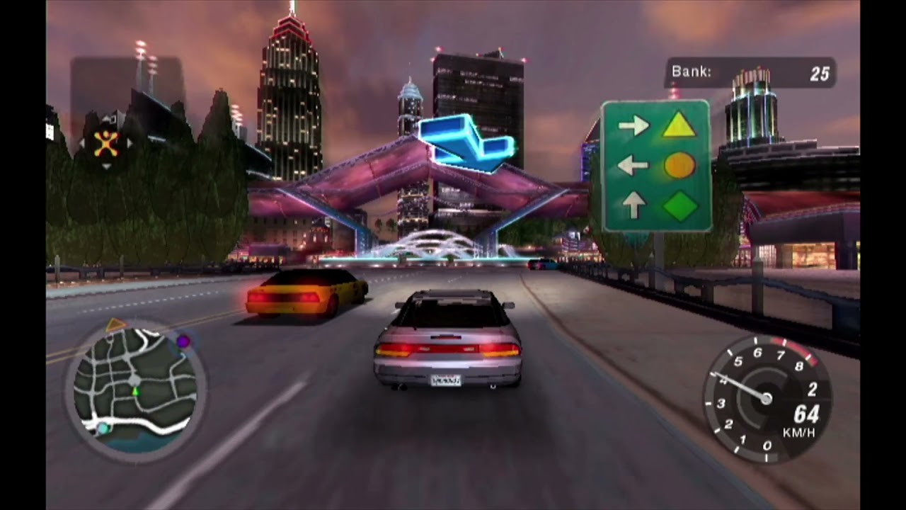 Need for Speed: Underground 2 Gamecube - Wii U Injection Gameplay