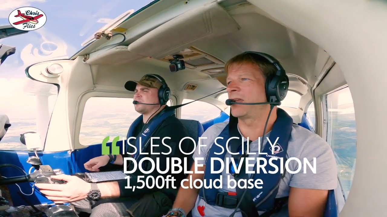 Isles of Scilly Double Weather Diversion into Perranporth with spectacular cliff top take off
