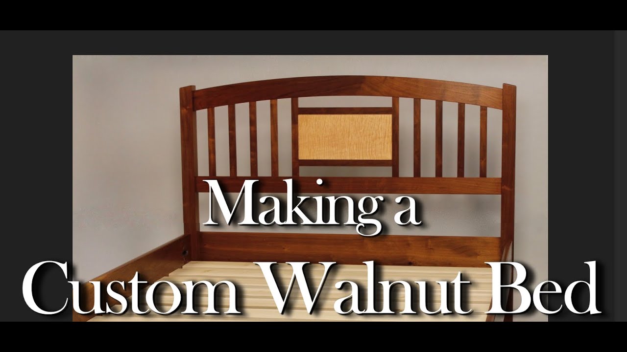 Custom Walnut Bed Building Process by Doucette and Wolfe Furniture Makers