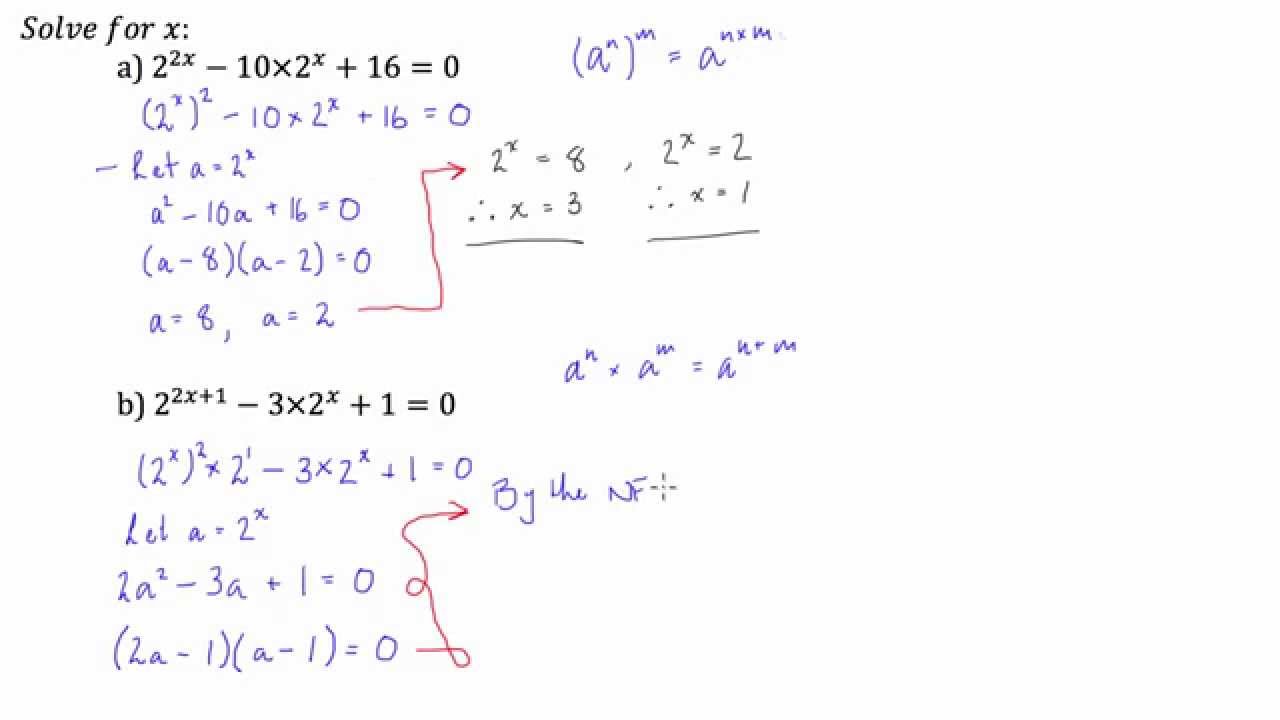 Algebraic Substitution - Exam Example