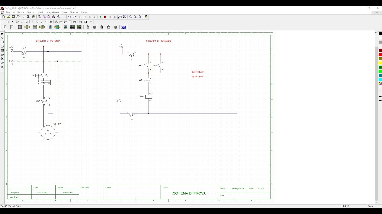 CADeSimu01 - Introduzione al programma, area di lavoro ed elementi, primo programma