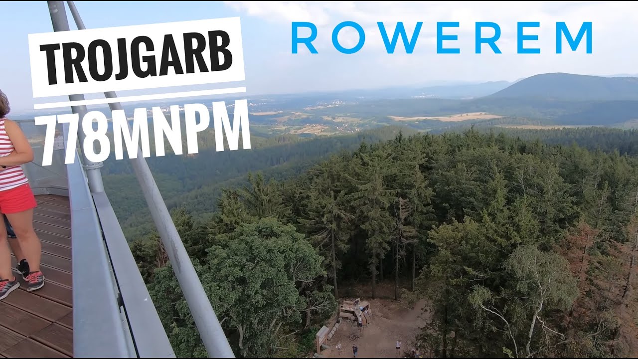 Trójgarb 778mnpm - wjazd i zjazd rowerem, szlaki, 2019-08-31