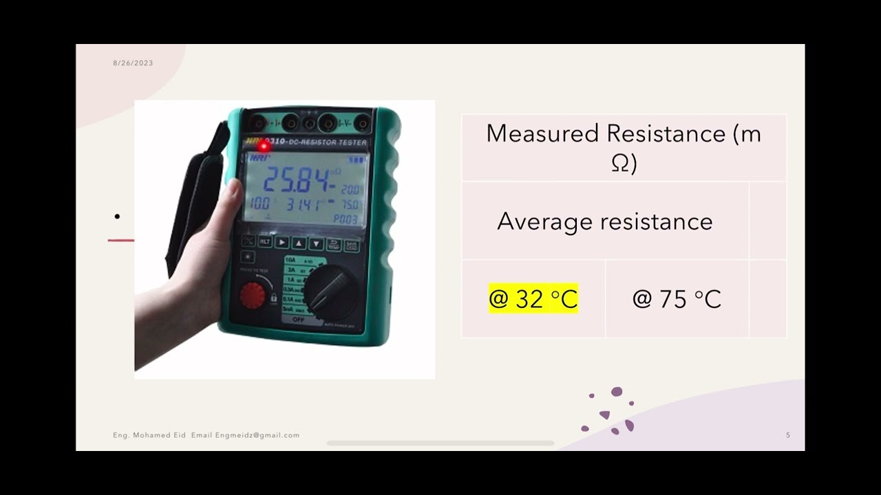 winding resistance test of transformer IEC Standard. شرح اختبار مقاومة الملفات للمحولات طبقال IEC